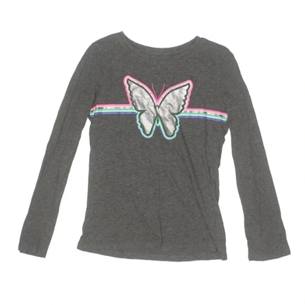 Gap Casual Butterfly Long Sleeve Graphic T-shirt